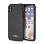 variatie GUESS Siliconen Telefooncase iPhone XS / X – Zwart