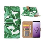variatie FONU Book Cover Beschermhoesje Bladeren Samsung Galaxy S9