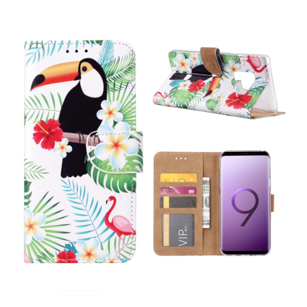 FONU Bookcase Toekan Samsung Galaxy S9 Pluss