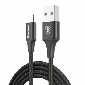 Extra Dikke USB naar USB-C Fast Charge Oplaadkabel met LED-lamp 2 meter