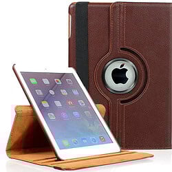 iPad 6/5 Hoes - 6e/5e Generatie - Case - Cover - Bookcase - 9.7 Inch - 2018/2017 - 360 Draaibaar - Roterend - Met Standaard - Bruin