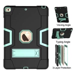 Shockproof Standcase Hoes iPad 2018 - iPad 2017 - 9.7 inch - Groen