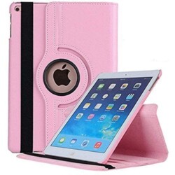 iPad 6/5 Hoes - 6e/5e Generatie - Case - Cover - Bookcase - 9.7 Inch - 2018/2017 - 360 Draaibaar - Roterend - Met Standaard - Lichtroze