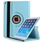 variatie iPad Air 1 Hoes – 9.7 Inch – Air 2013 Hoes – 1e Generatie – Bookcase – A1474 – A1475 – A1476 – 360 Draaibaar – Roterend – Met Standaard – Lichtblauw