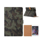variatie FONU Bookcase Tablethoes Donkere Camouflage iPad 2 / 3 / 4 – 9.7 inch