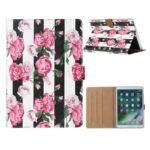 variatie Fonu Bookcase Tablethoes Pioenrozen iPad 2018 – iPad 2017
