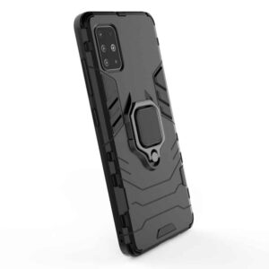 FONU Backcover Hoesje Met Ringhouder Samsung Galaxy A51 - Zwart 3