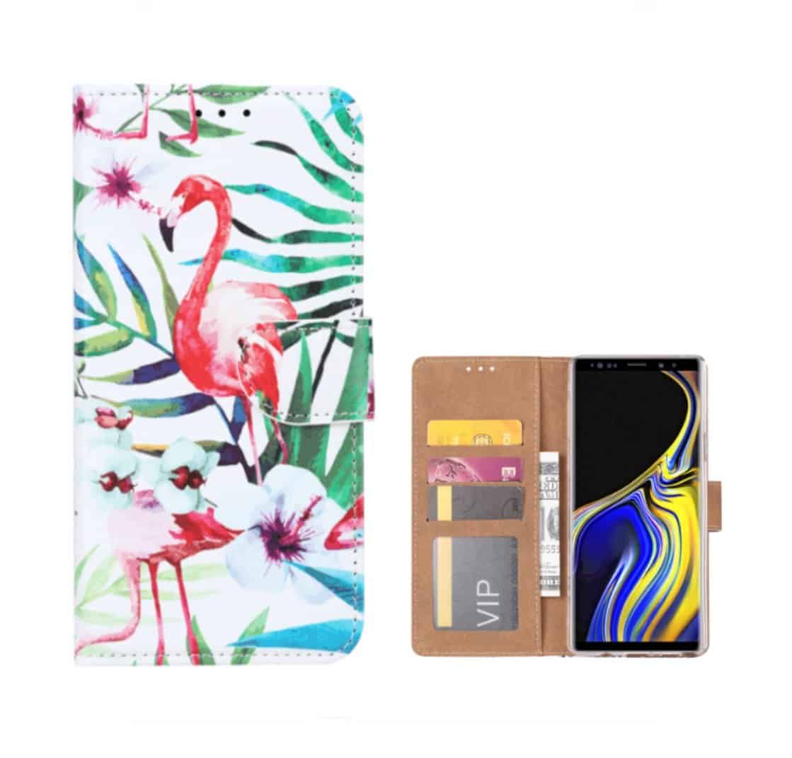 FONU Bookcase Hoesje Flamingo Samsung Galaxy Note 9