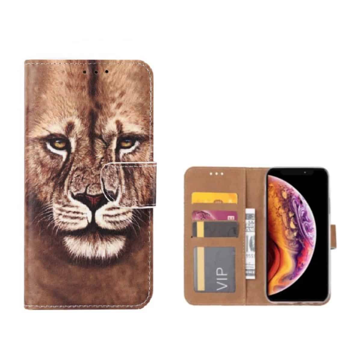 FONU Bookcase Hoesje Leeuw iPhone XS