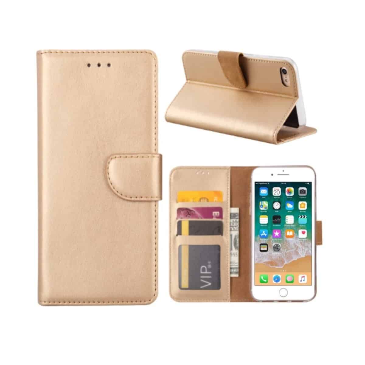 FONU Bookcase Hoesje iPhone SE - Goud