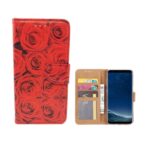 variatie FONU Book Cover Rode Rozen Samsung S8 Plus
