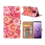 variatie FONU Book Telefoonhoesje Roze Rozen Samsung Galaxy S9