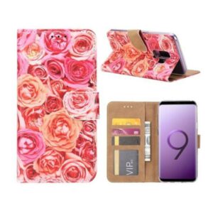 FONU Bookcase Roze Rozen Samsung Galaxy S9