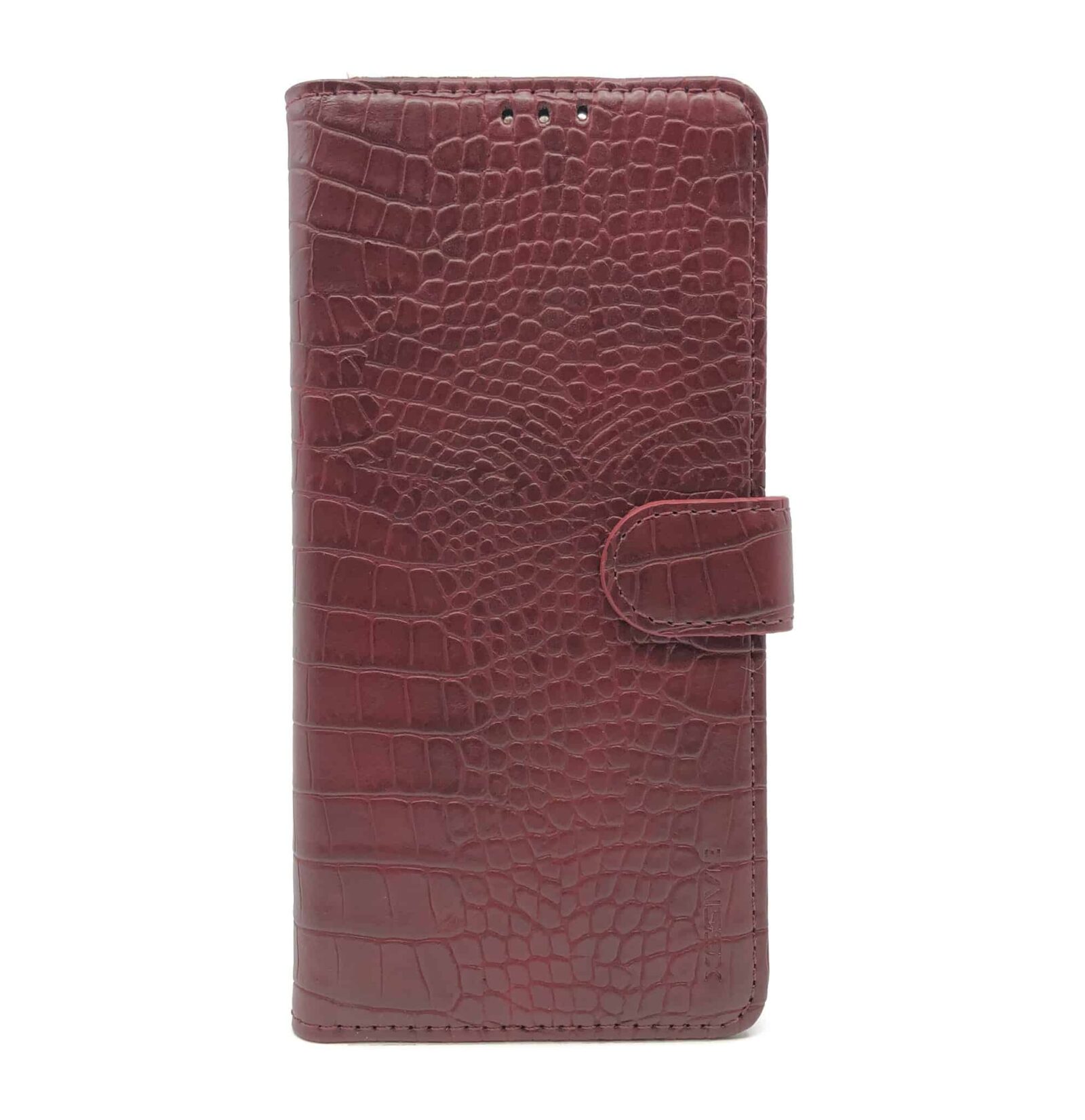 FONU Luxe Leren Krokodillen Bookcase Hoesje Samsung Galaxy S8 Plus - Bordeauxrood_1