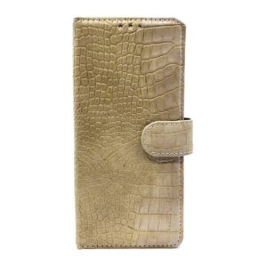 FONU Luxe Leren Krokodillen Bookcase Hoesje iPhone XS Max - Crème_5