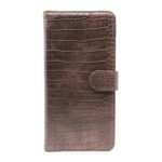 variatie FONU Luxe Leren Krokodillen Bookcase Telefoonhoesje Samsung Note 8 – Donkerbruin