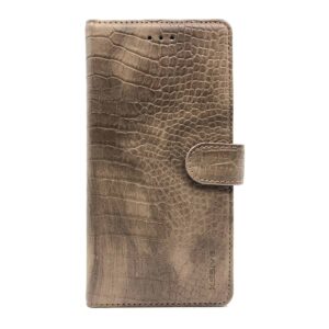 FONU Luxe Leren Krokodillen Bookcase Hoesje iPhone XS Max - Lichtbruin_2
