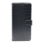 variatie FONU Luxe Leren Krokodil Bookcase Telefoonhoesje Samsung A6+ 2018 (SM-A605) – Zwart