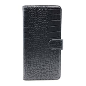FONU Luxe Leren Krokodillen Bookcase Hoesje iPhone XS Max - Zwart_3