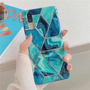 FONU Marmer Backcover Hoesje Samsung Galaxy A71 - Blauw 2