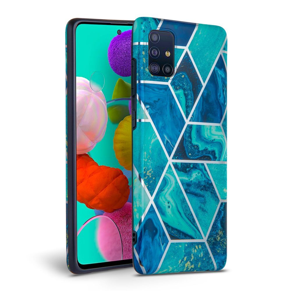 Fonu Marmer hoesje Samsung Galaxy A51 - Blauw
