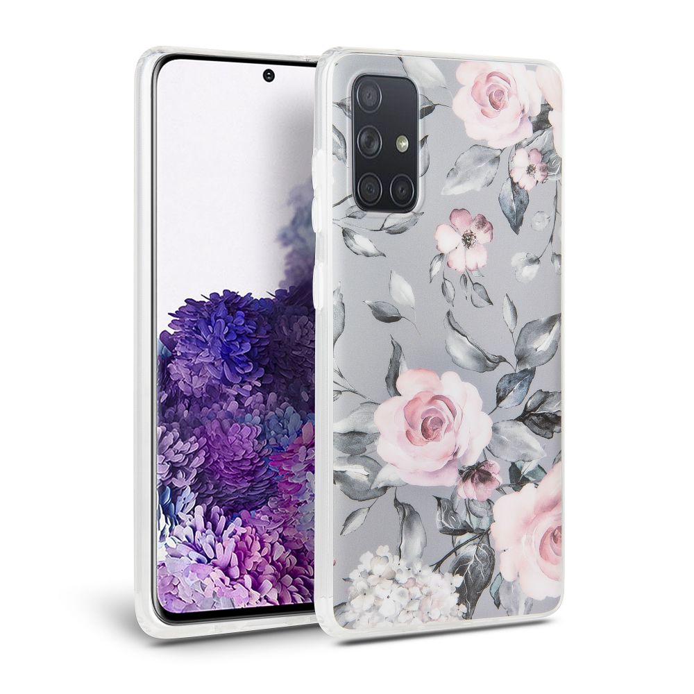 FONU Rozen Backcover Hoesje Samsung Galaxy A71 - Grijs