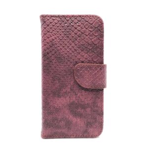 Schubbenprint Bookcase iPhone 8 Plus / 7 Plus - Bordeauxrood