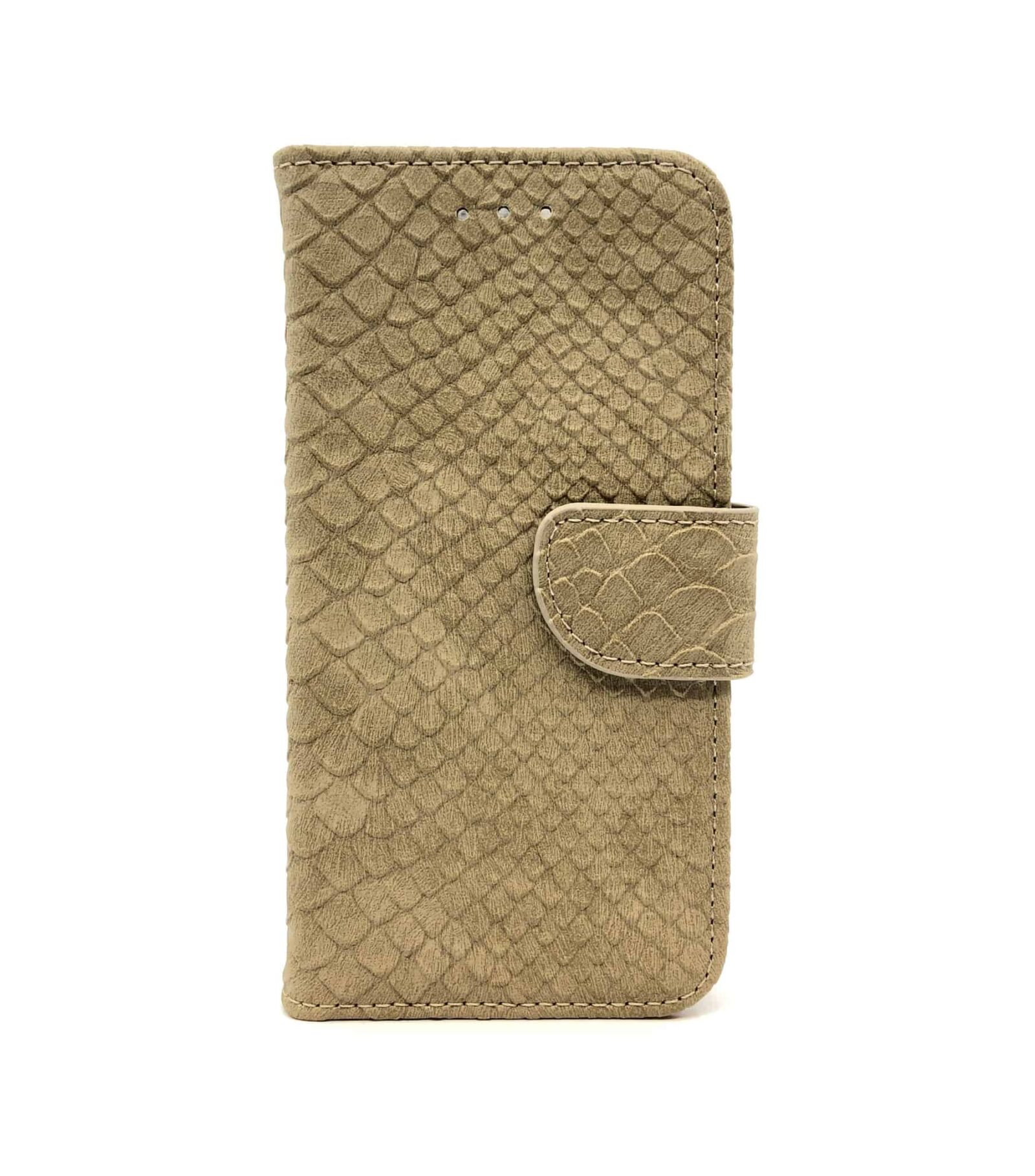 Schubbenprint Bookcase iPhone 8 Plus / 7 Plus - Taupe