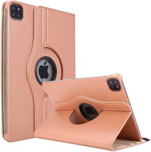 iPad Air 5/4 Hoes – Air Cover 10.9 Inch – Air 2022/2020 Hoes – Air 5/4 Case – A2589 – A2591 – A2324 – A2325 – A2316 – A2072 – 360 Draaibaar – Rosegoud