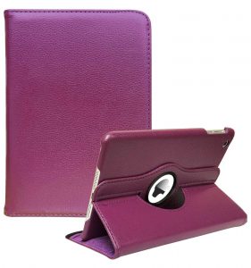 iPad 9/8/7 Hoes - 9e/8e/7e Generatie - 10.2 Inch - Case Cover Hoesje - Bookcase - 2021/2020/2019 - 360 Draaibaar - Roterend - Met Standaard - Paars