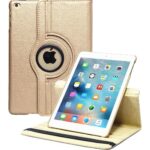 variatie iPad Air 2 Hoes – 9.7 Inch – Air 2014 Hoes – Case – Air 2e Generatie – Bookcase – A1566 – A1567 – 360 Draaibaar – Hoesje – Met Standaard – Goud