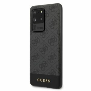 GUESS Stripe Logo Backcover Hoesje Samsung Galaxy S20 Ultra - Grijs 2