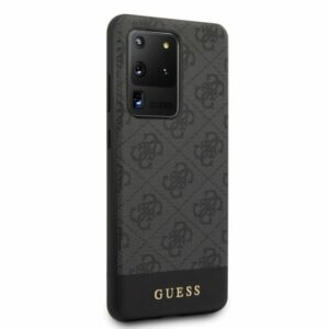 GUESS Stripe Logo Backcover Hoesje Samsung Galaxy S20 Ultra - Grijs 3