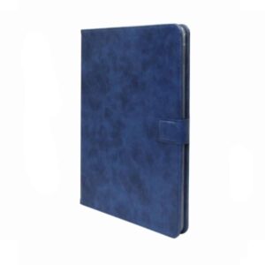 RV Luxe Leren Bookcase Hoes iPad 2 - Donkerblauw