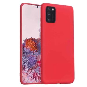 FONU Premium Siliconen Back Cover Samsung A41 – Rood