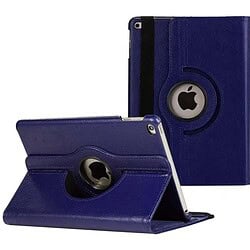 iPad 6/5 Hoes - 6e/5e Generatie - Case - Cover - Bookcase - 9.7 Inch - 2018/2017 - 360 Draaibaar - Roterend - Met Standaard - Donkerblauw