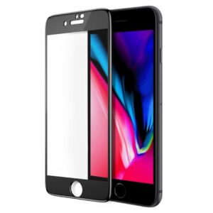 Fonu Full Cover Glasplaat iPhone SE (2022 / 2020) – iPhone 8 – iPhone 7 – Zwart