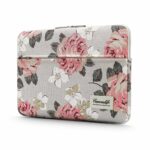 variatie Canvaslife Universeel Laptop Sleeve Tot 14 inch – Bloemenprint Beige