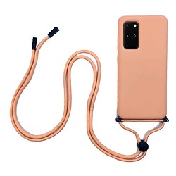 FONU Siliconen Achterkant Hoesje Met Touwtje Samsung S20 Plus - Roze