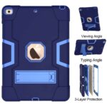 variatie Shockproof Standcase Hoes iPad 2018 – iPad 2017 – 9.7 inch – Blauw