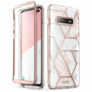 Cosmo Backcover Hoesje Samsung S10 – Marmer Wit