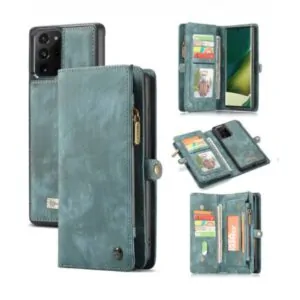 Caseme vintage Wallet Cover Samsung Galaxy Note 20 Ultra – Blauw
