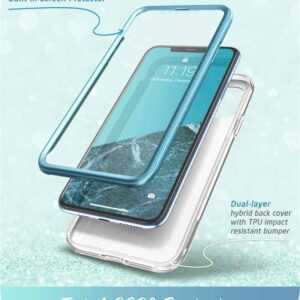 COSMO 360° Backcover Hoesje Met Screen Protector iPhone 11 - Marble Ocean 2
