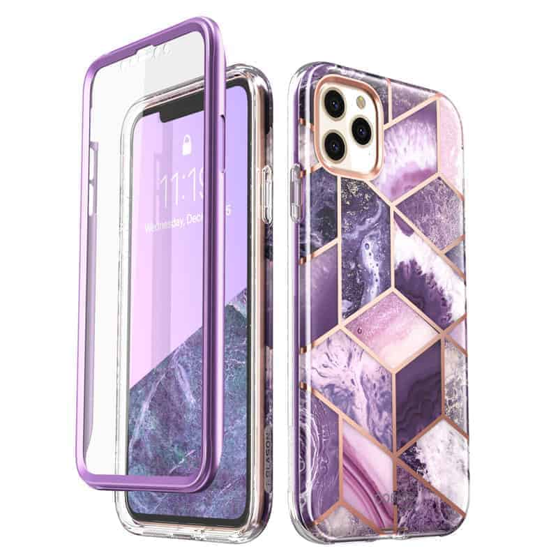COSMO 360° Backcover Hoesje Met Screen Protector iPhone 11 Pro Max - Marble Ameth 1