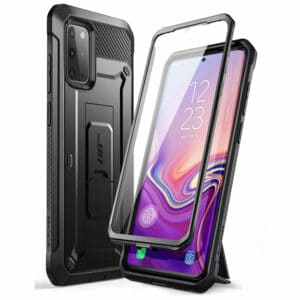 Supcase 360 Hoesje met Glas Samsung S20 Plus – Zwart