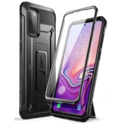 Supcase 360 Hoesje met Glas Samsung S20 Plus - Zwart