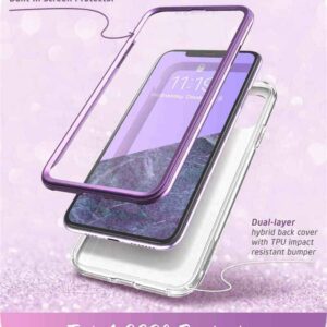 COSMO 360° Backcover Hoesje Met Screen Protector iPhone 11 - Marble Ameth 2