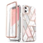 variatie Cosmo 360 Back Case met Screen Protector iPhone 11 – Marble Wit