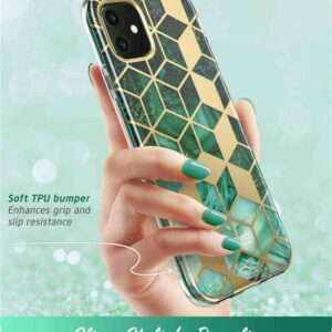 COSMO 360° Backcover Hoesje Met Screen Protector iPhone 11 - Prasio Green 3