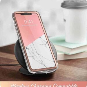 COSMO 360° Backcover Hoesje Met Screen Protector iPhone 11 Pro Max - Marble Wit 6